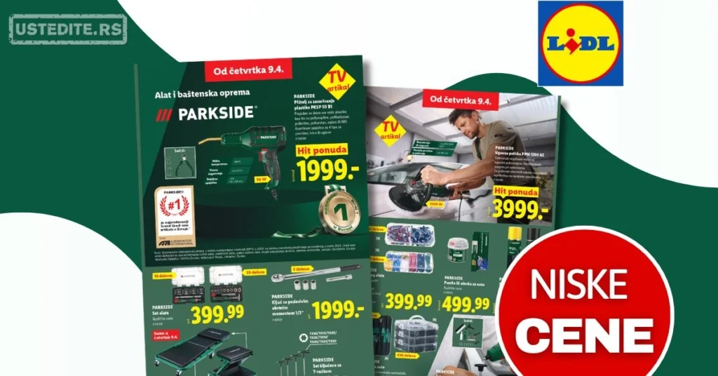 Lidl katalog URADI SAM 9-15.4.2026.