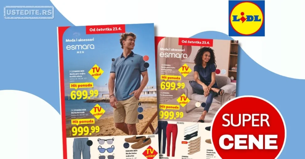 Lidl katalog ODEĆA 23-29.4.2026.