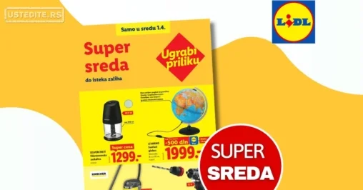 Lidl CENA DANA - SUPER SREDA 1.4.2026.