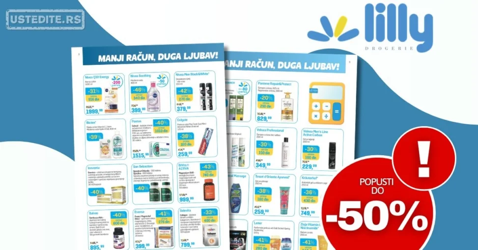 Lilly katalog MANJI RAČUN/DUGA LJUBAV 1-30.4.2026.