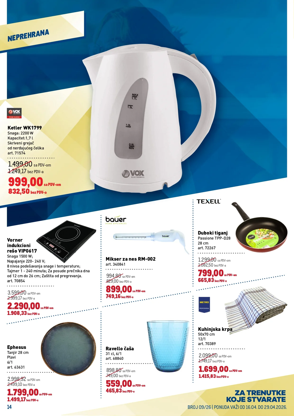 Metro katalog PREHRANA/NEPREHRANA 16-29.4.2026.