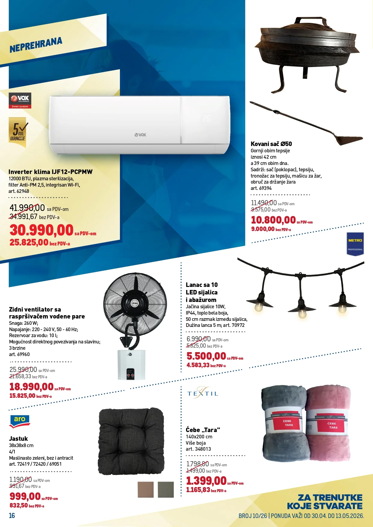 Metro katalog PREHRANA/NEPREHRANA 30.4-13.5.2026.