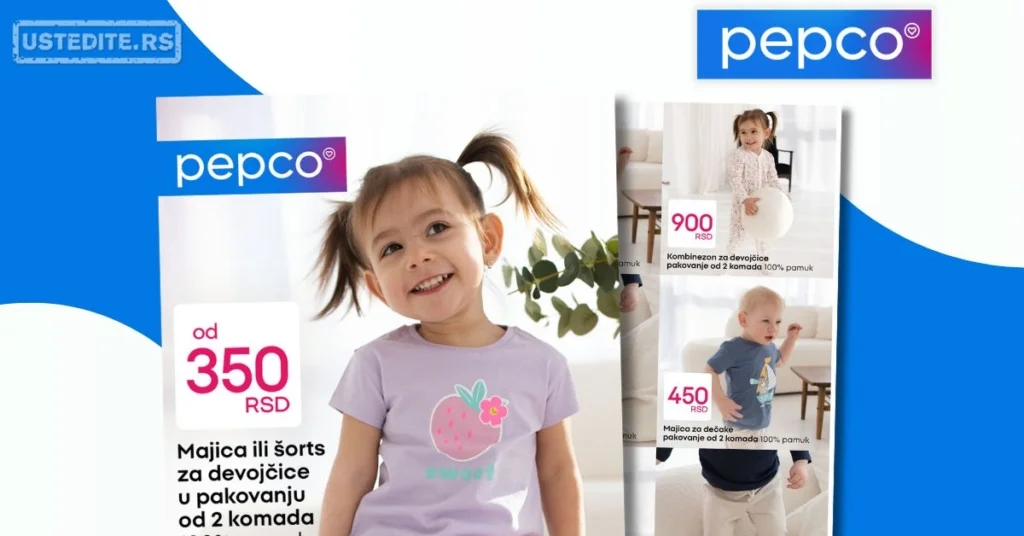Pepco akcija ODEĆA ZA NAJMLAĐE april 2026.