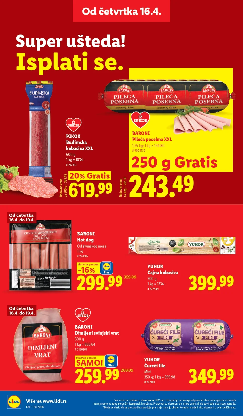 Lidl katalog 16-22.4.2026.