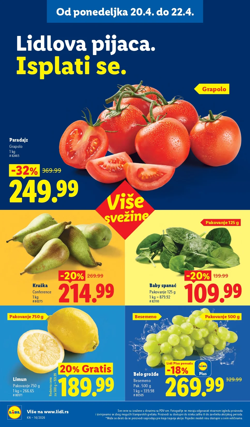 Lidl katalog 16-22.4.2026.