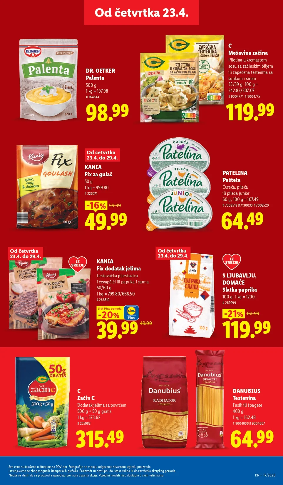 Lidl katalog 23-29.4.2026.