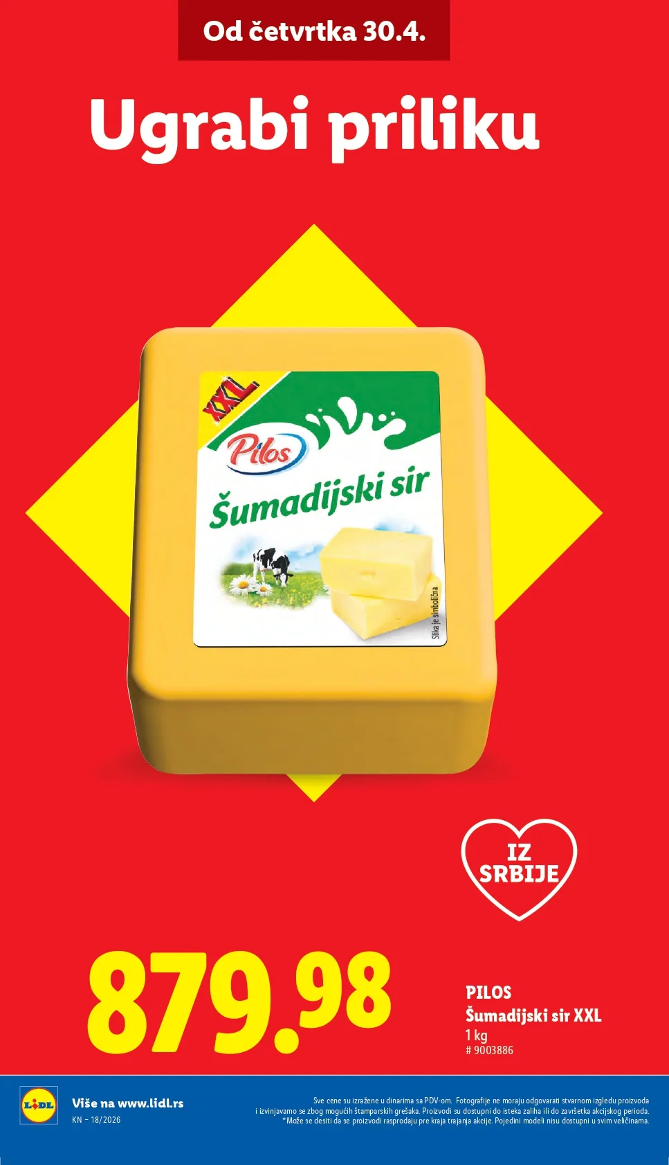 Lidl katalog PREHRANA/NEPREHRANA 30.4-6.5.2026.