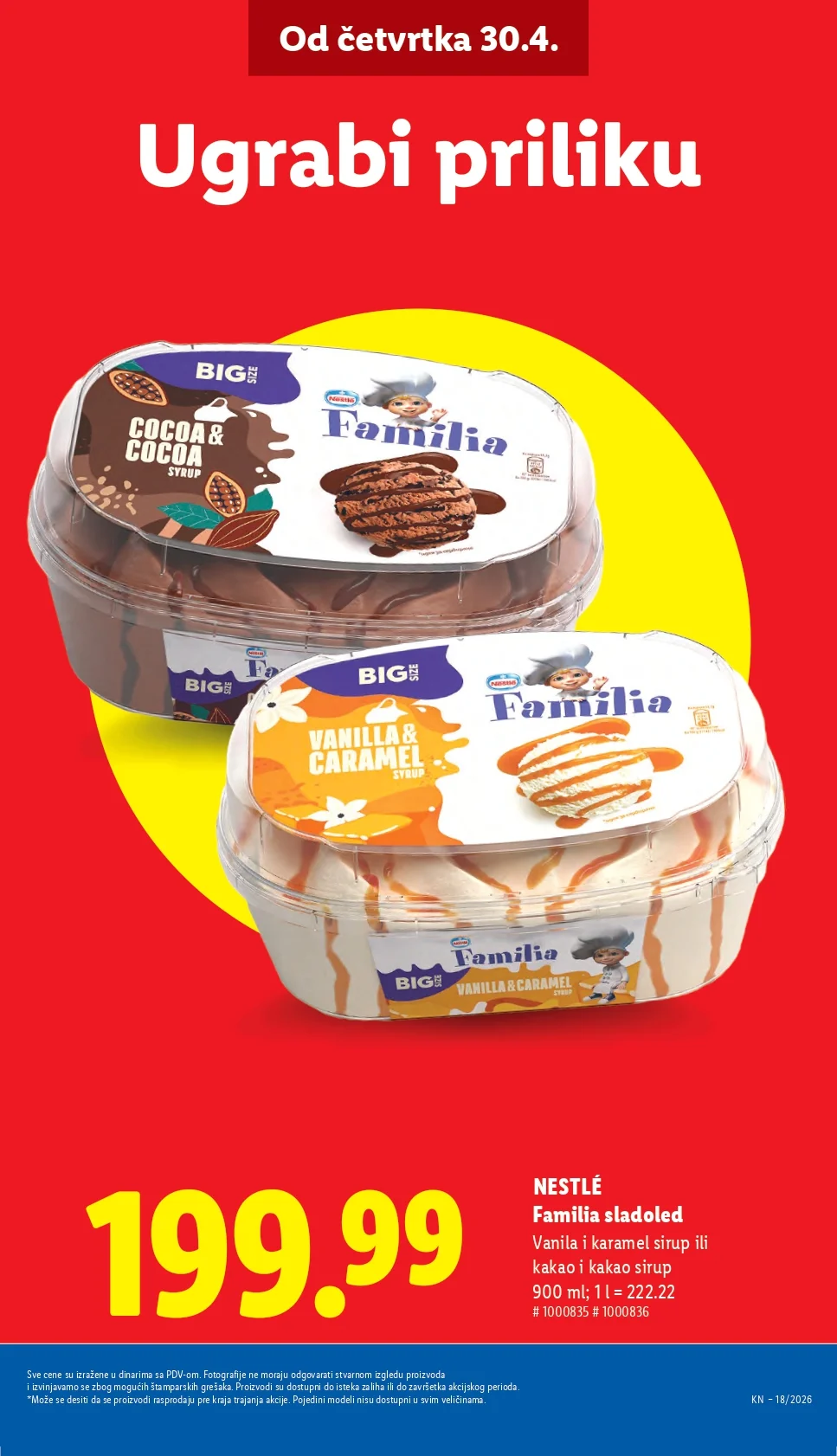 Lidl katalog PREHRANA/NEPREHRANA 30.4-6.5.2026.