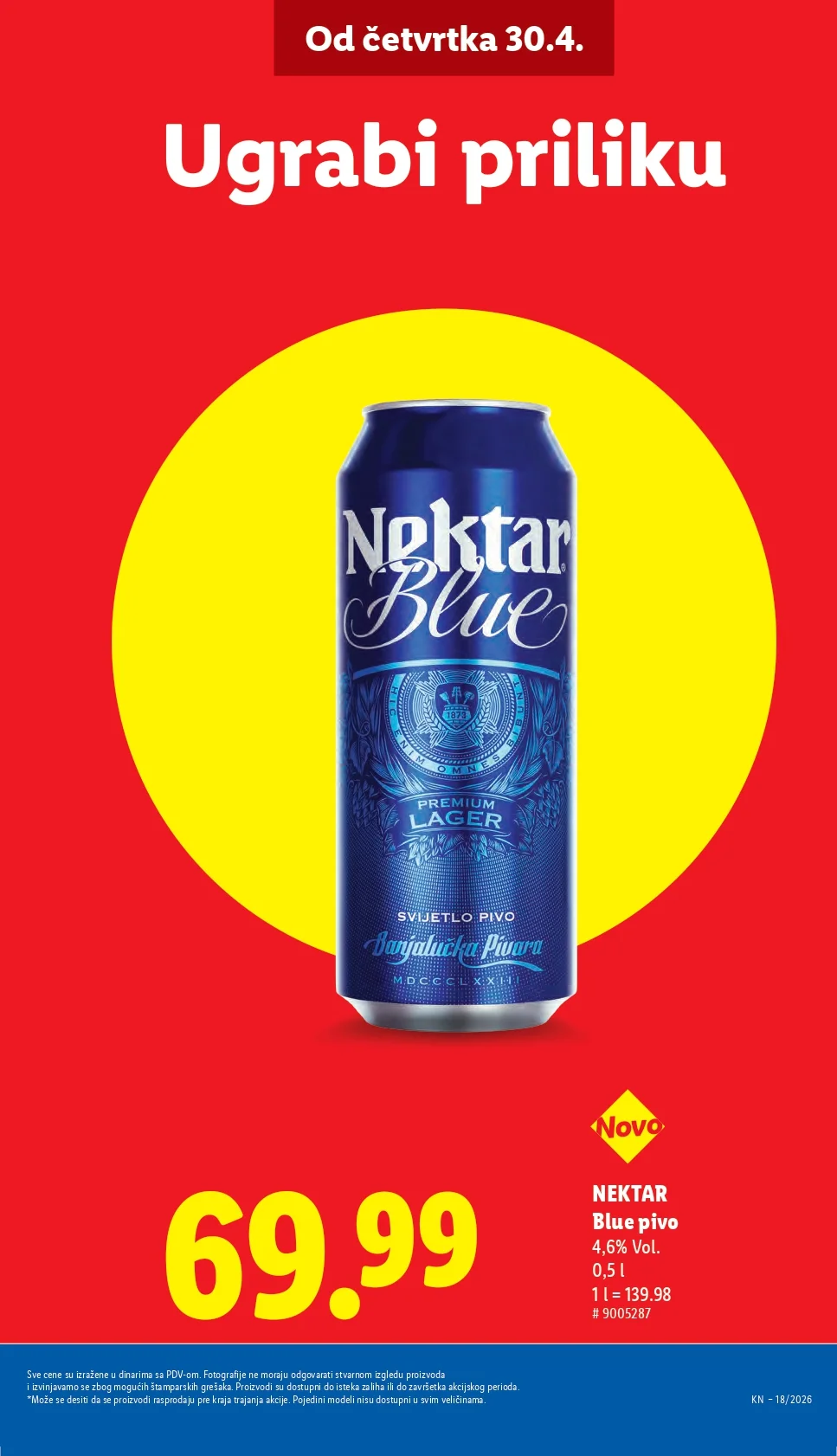 Lidl katalog PREHRANA/NEPREHRANA 30.4-6.5.2026.