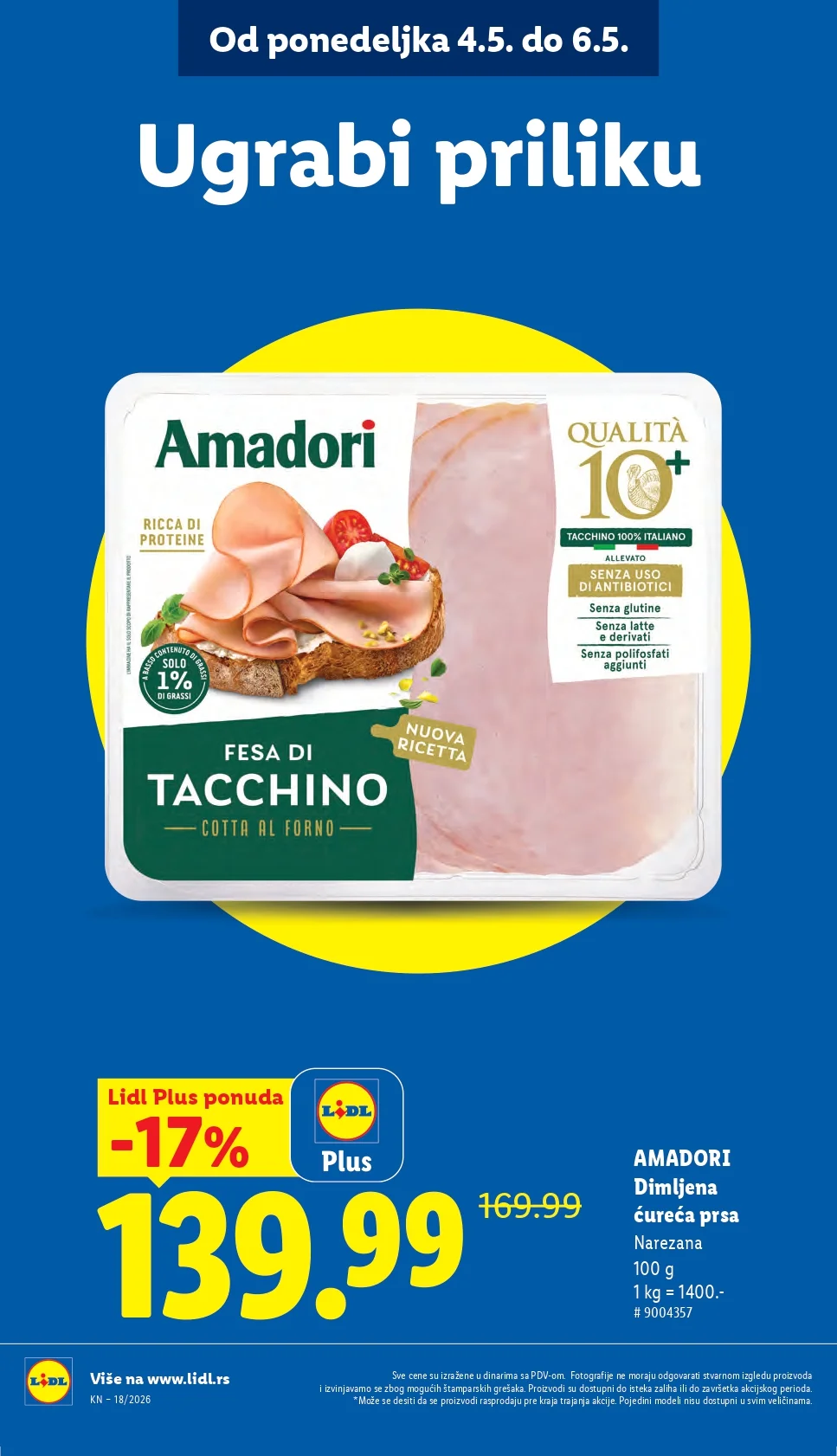 Lidl katalog PREHRANA/NEPREHRANA 30.4-6.5.2026.