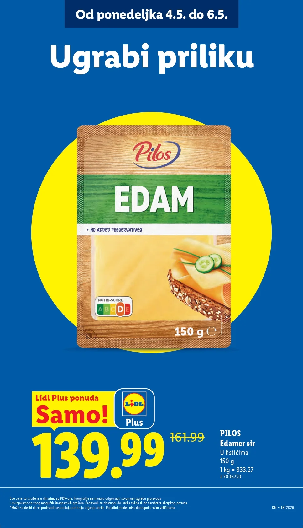 Lidl katalog PREHRANA/NEPREHRANA 30.4-6.5.2026.