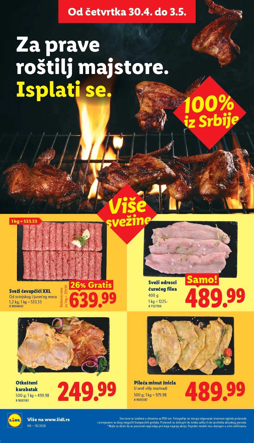 Lidl katalog PREHRANA/NEPREHRANA 30.4-6.5.2026.