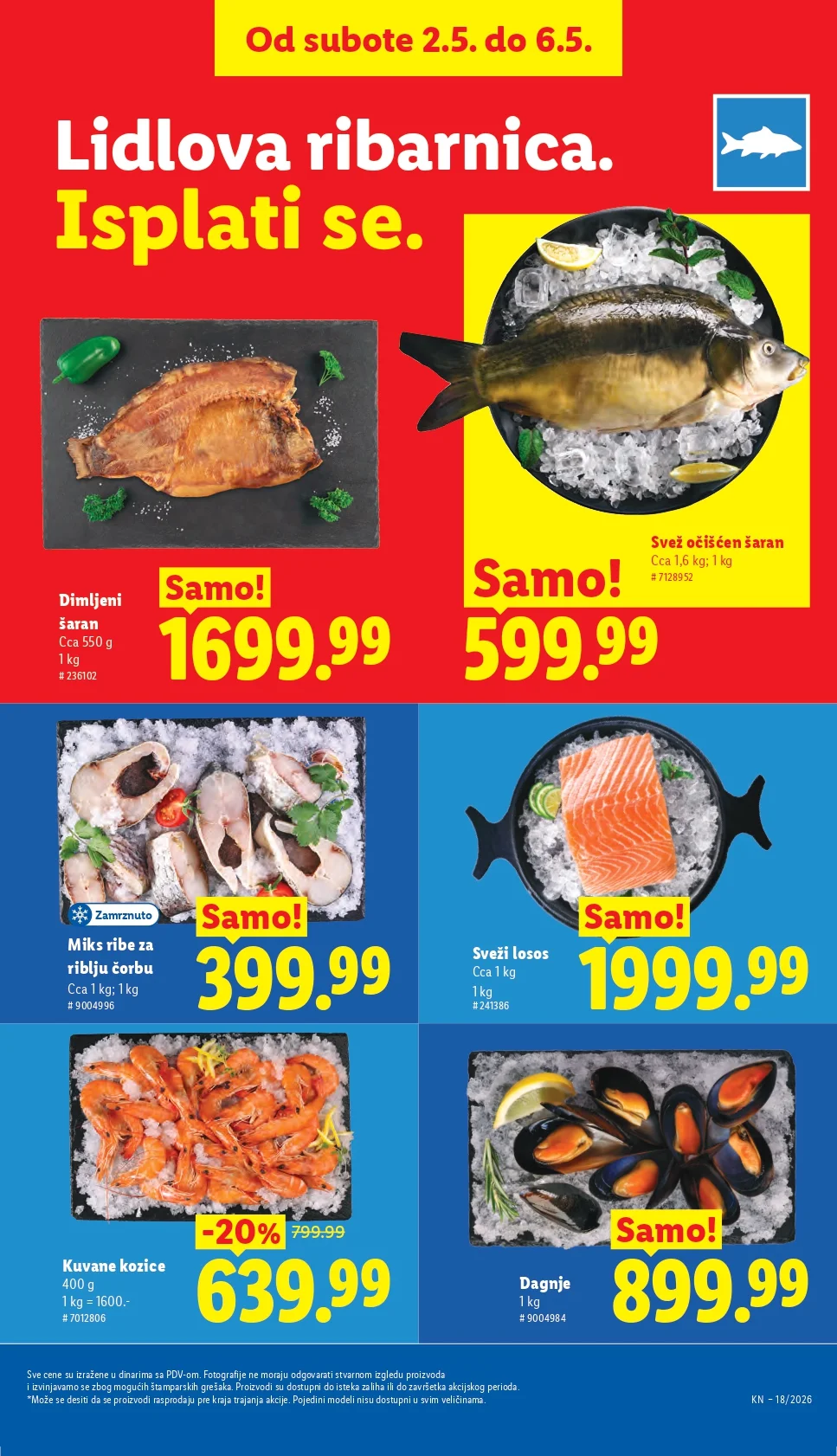 Lidl katalog PREHRANA/NEPREHRANA 30.4-6.5.2026.
