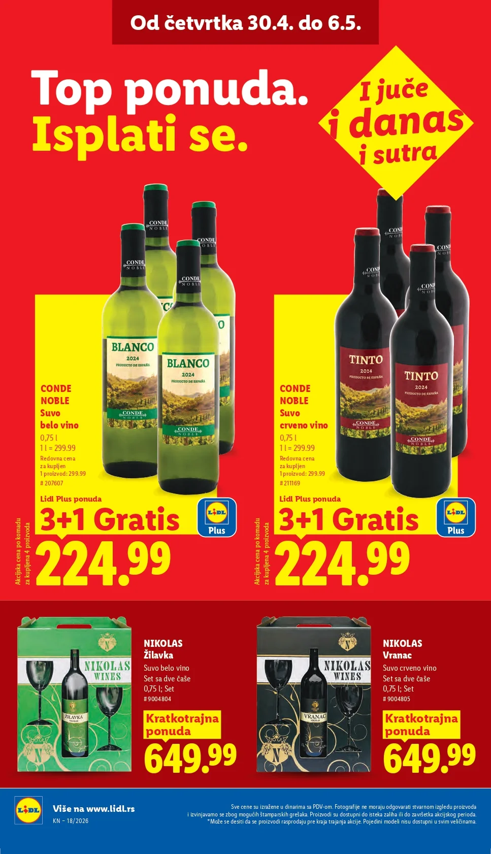 Lidl katalog PREHRANA/NEPREHRANA 30.4-6.5.2026.
