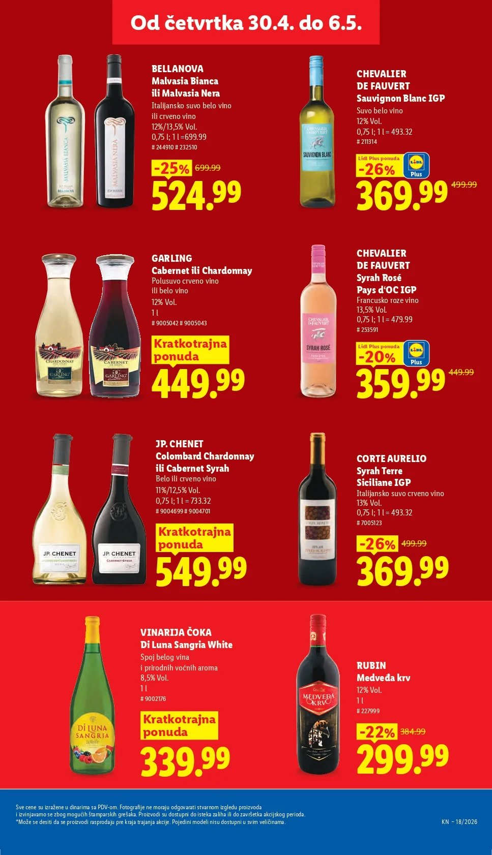 Lidl katalog PREHRANA/NEPREHRANA 30.4-6.5.2026.