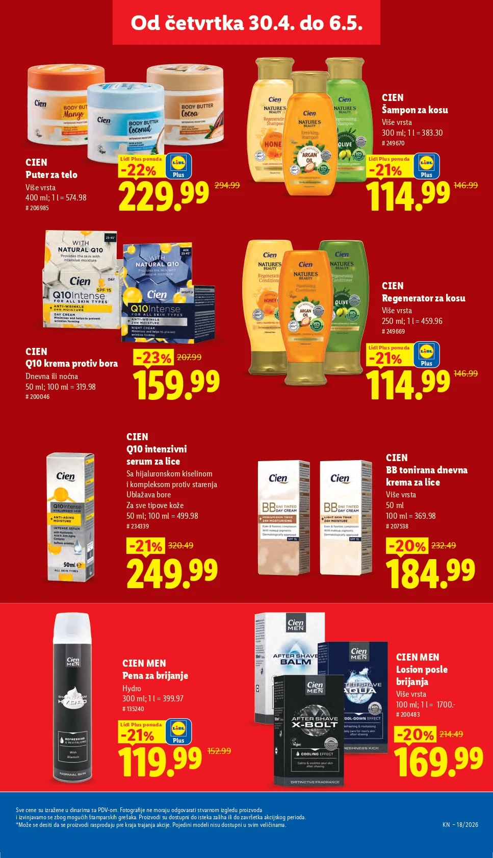 Lidl katalog PREHRANA/NEPREHRANA 30.4-6.5.2026.