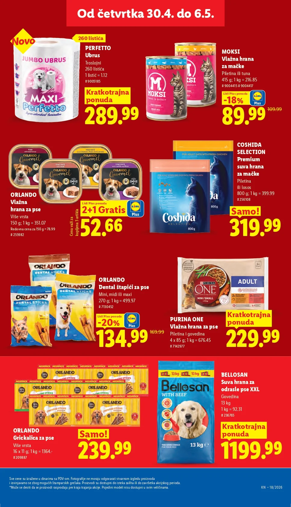 Lidl katalog PREHRANA/NEPREHRANA 30.4-6.5.2026.