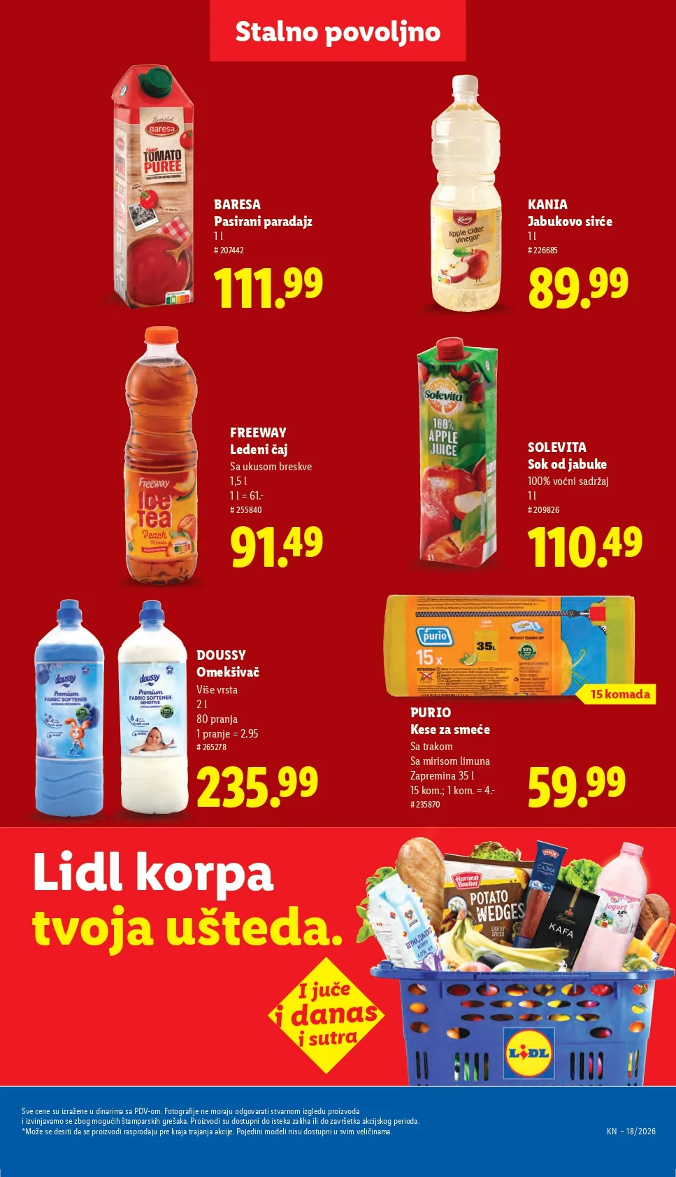 Lidl katalog PREHRANA/NEPREHRANA 30.4-6.5.2026.