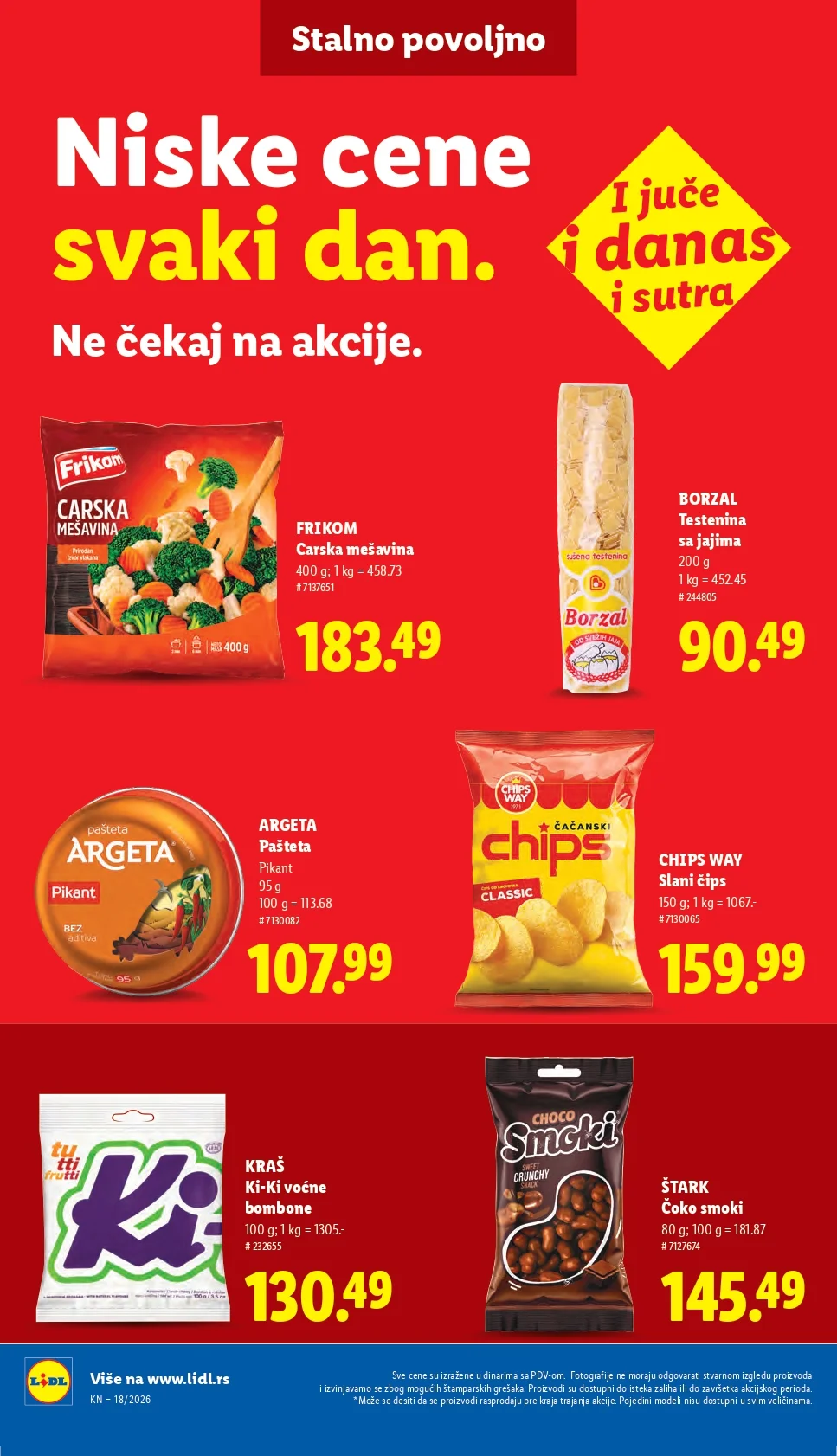 Lidl katalog PREHRANA/NEPREHRANA 30.4-6.5.2026.
