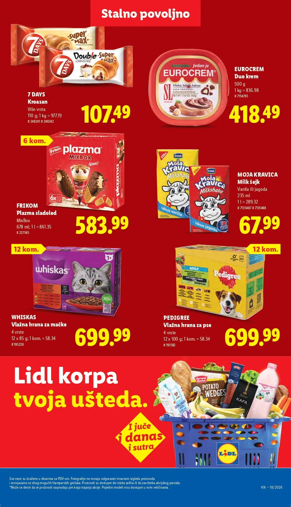 Lidl katalog PREHRANA/NEPREHRANA 30.4-6.5.2026.
