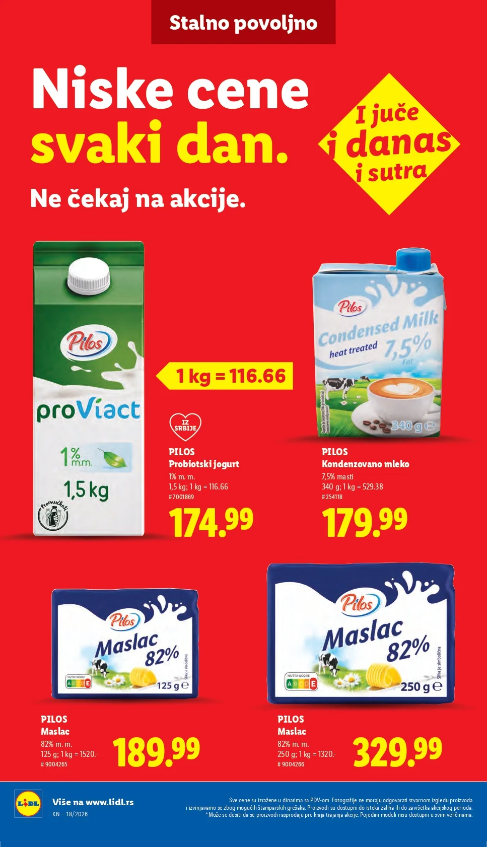 Lidl katalog PREHRANA/NEPREHRANA 30.4-6.5.2026.