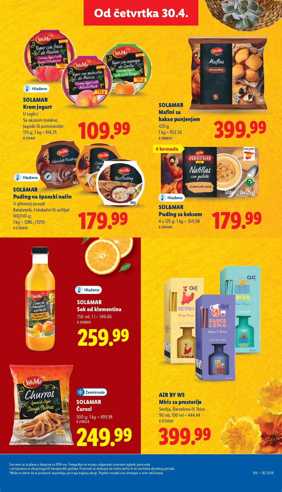 Lidl katalog PREHRANA/NEPREHRANA 30.4-6.5.2026.