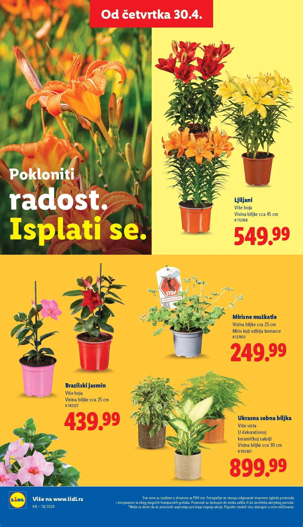 Lidl katalog PREHRANA/NEPREHRANA 30.4-6.5.2026.