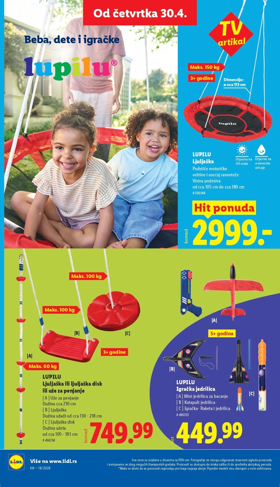 Lidl katalog PREHRANA/NEPREHRANA 30.4-6.5.2026.