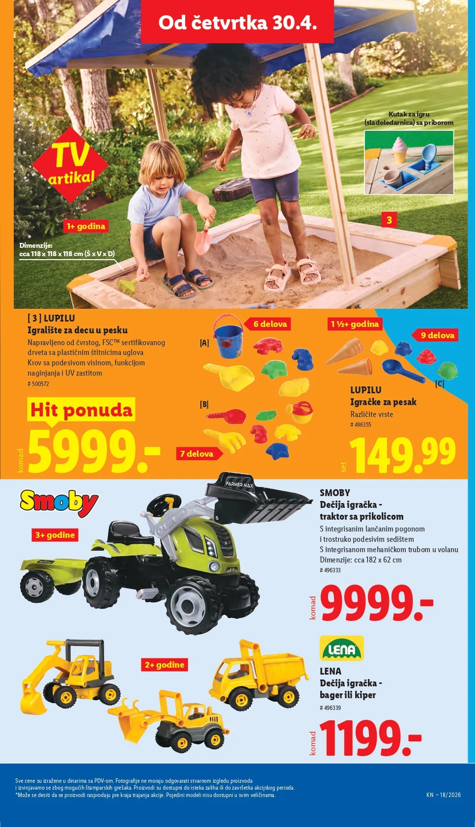 Lidl katalog PREHRANA/NEPREHRANA 30.4-6.5.2026.