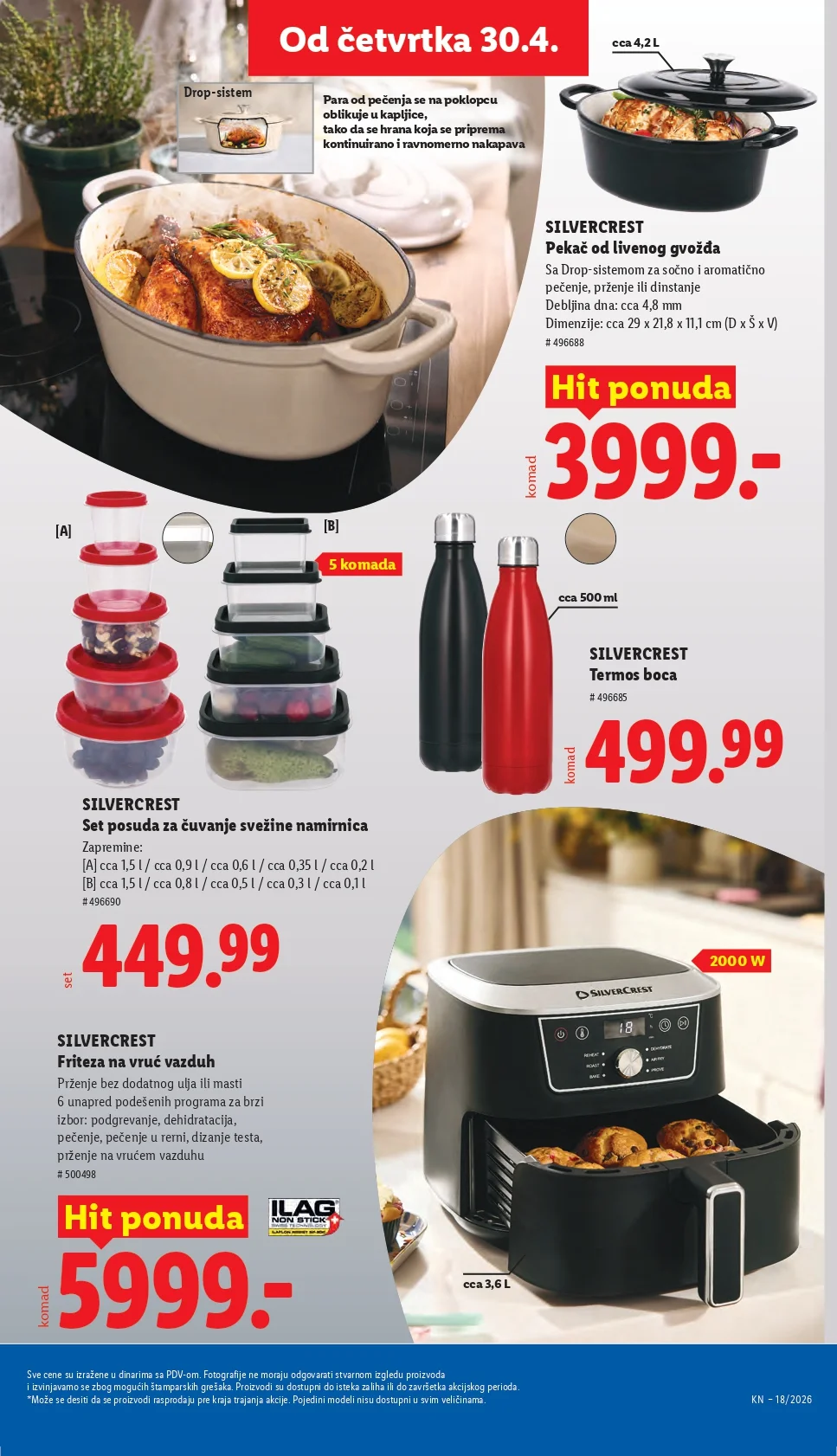 Lidl katalog PREHRANA/NEPREHRANA 30.4-6.5.2026.