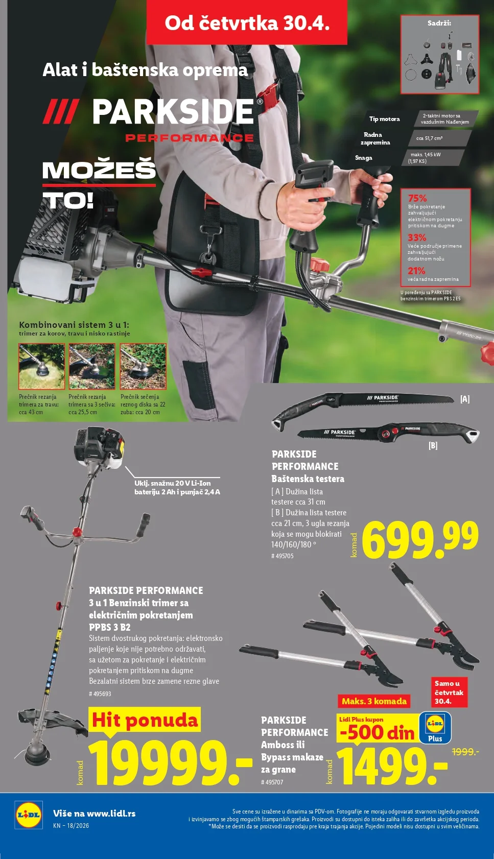 Lidl katalog PREHRANA/NEPREHRANA 30.4-6.5.2026.