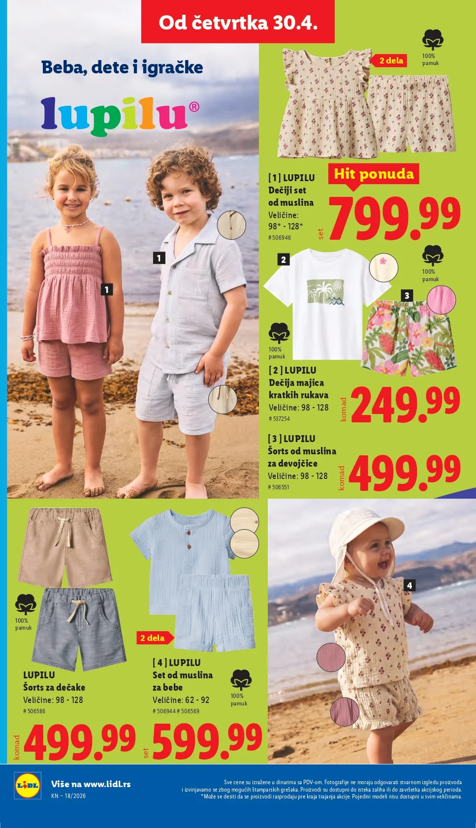 Lidl katalog PREHRANA/NEPREHRANA 30.4-6.5.2026.