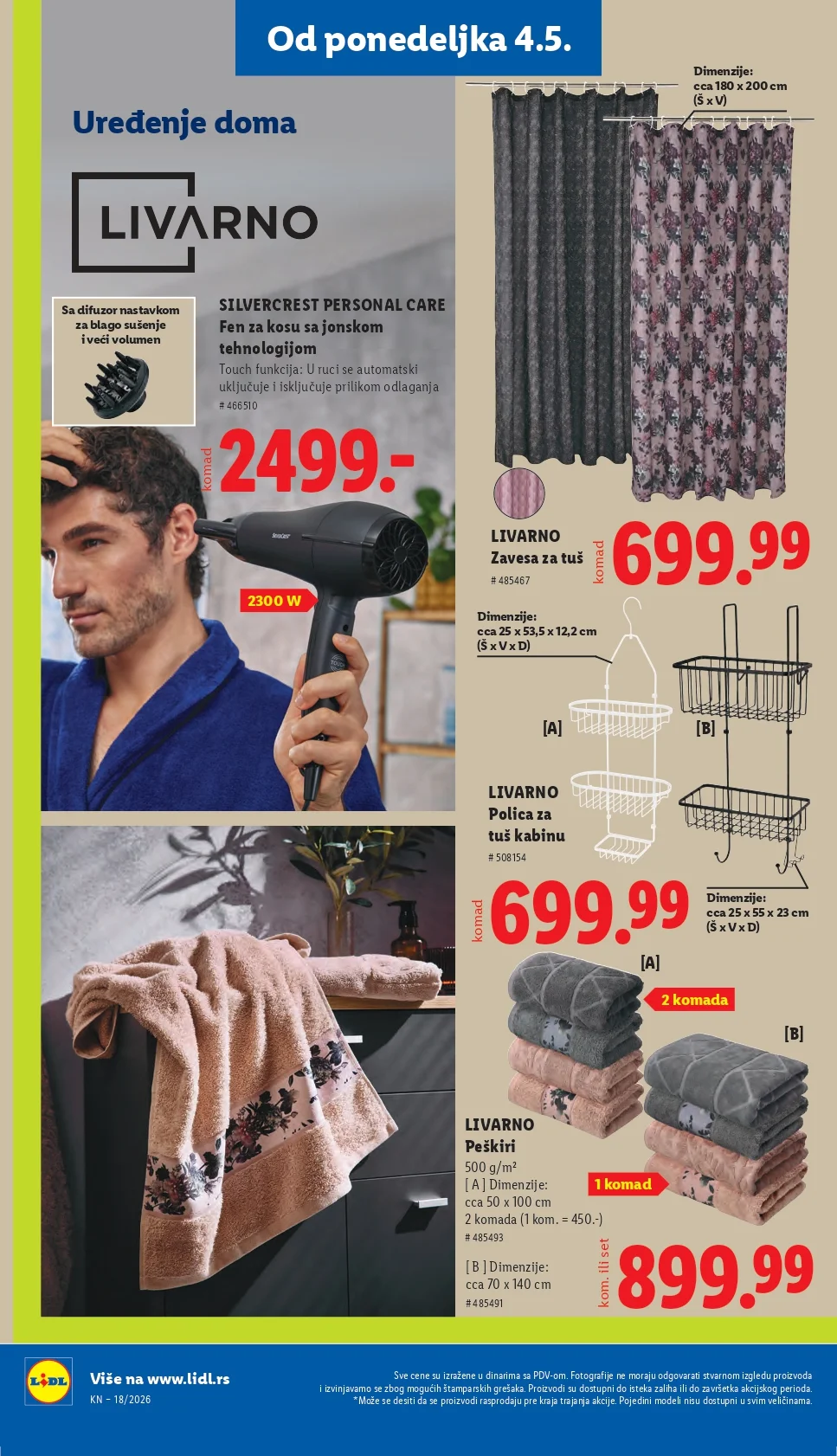 Lidl katalog PREHRANA/NEPREHRANA 30.4-6.5.2026.