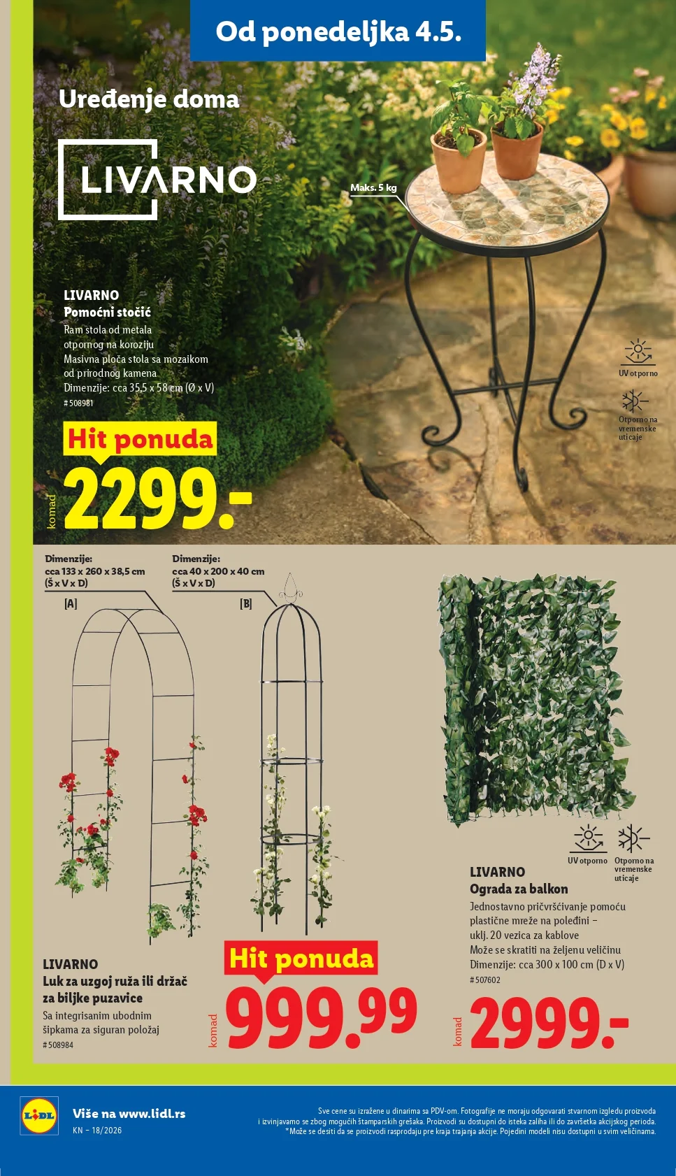 Lidl katalog PREHRANA/NEPREHRANA 30.4-6.5.2026.