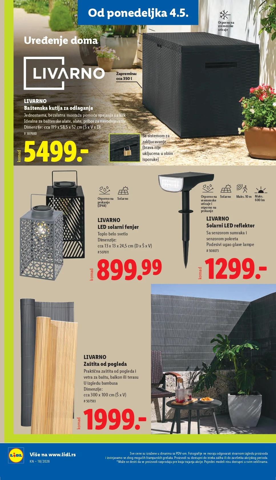 Lidl katalog PREHRANA/NEPREHRANA 30.4-6.5.2026.