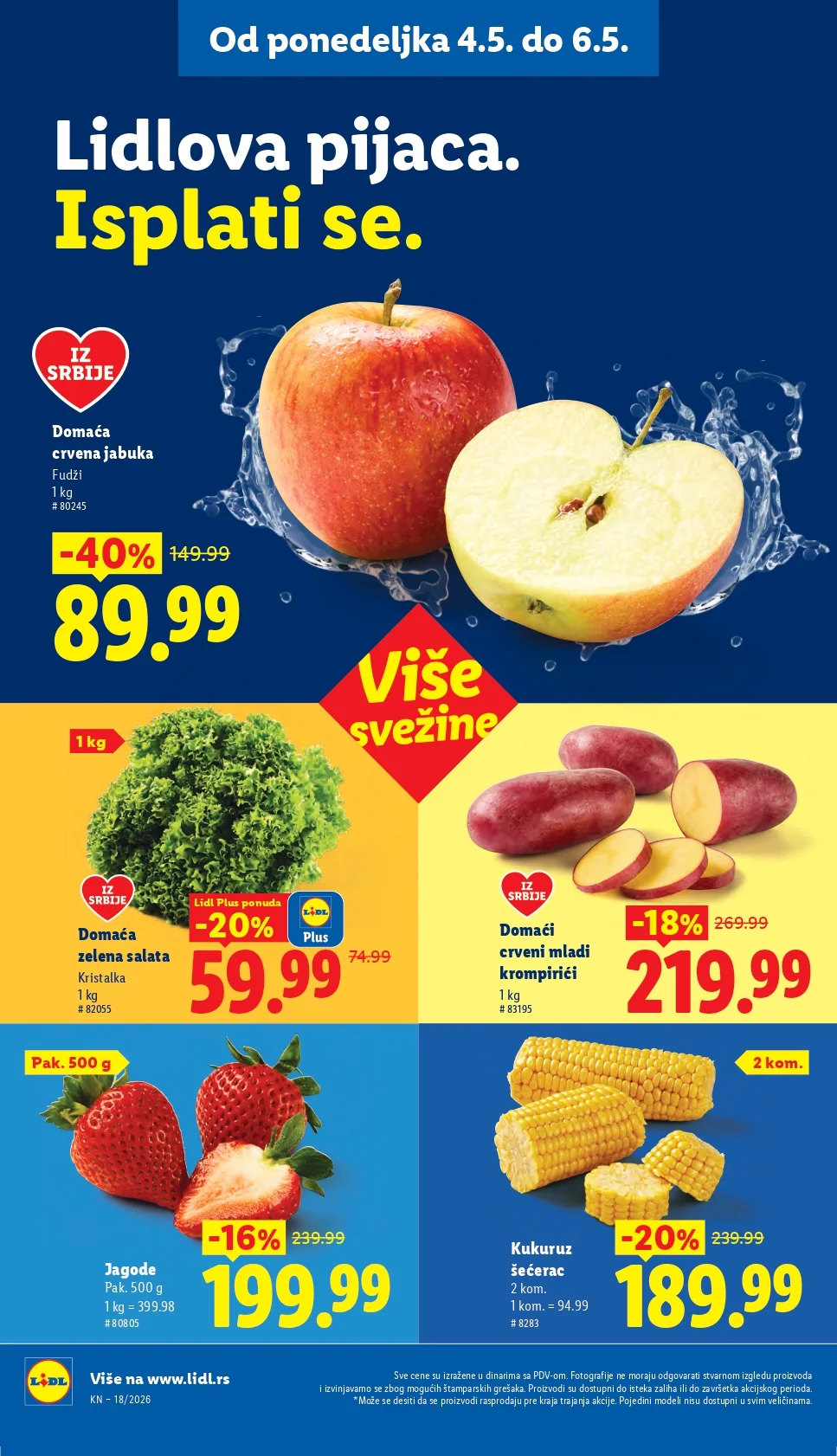 Lidl katalog PREHRANA/NEPREHRANA 30.4-6.5.2026.