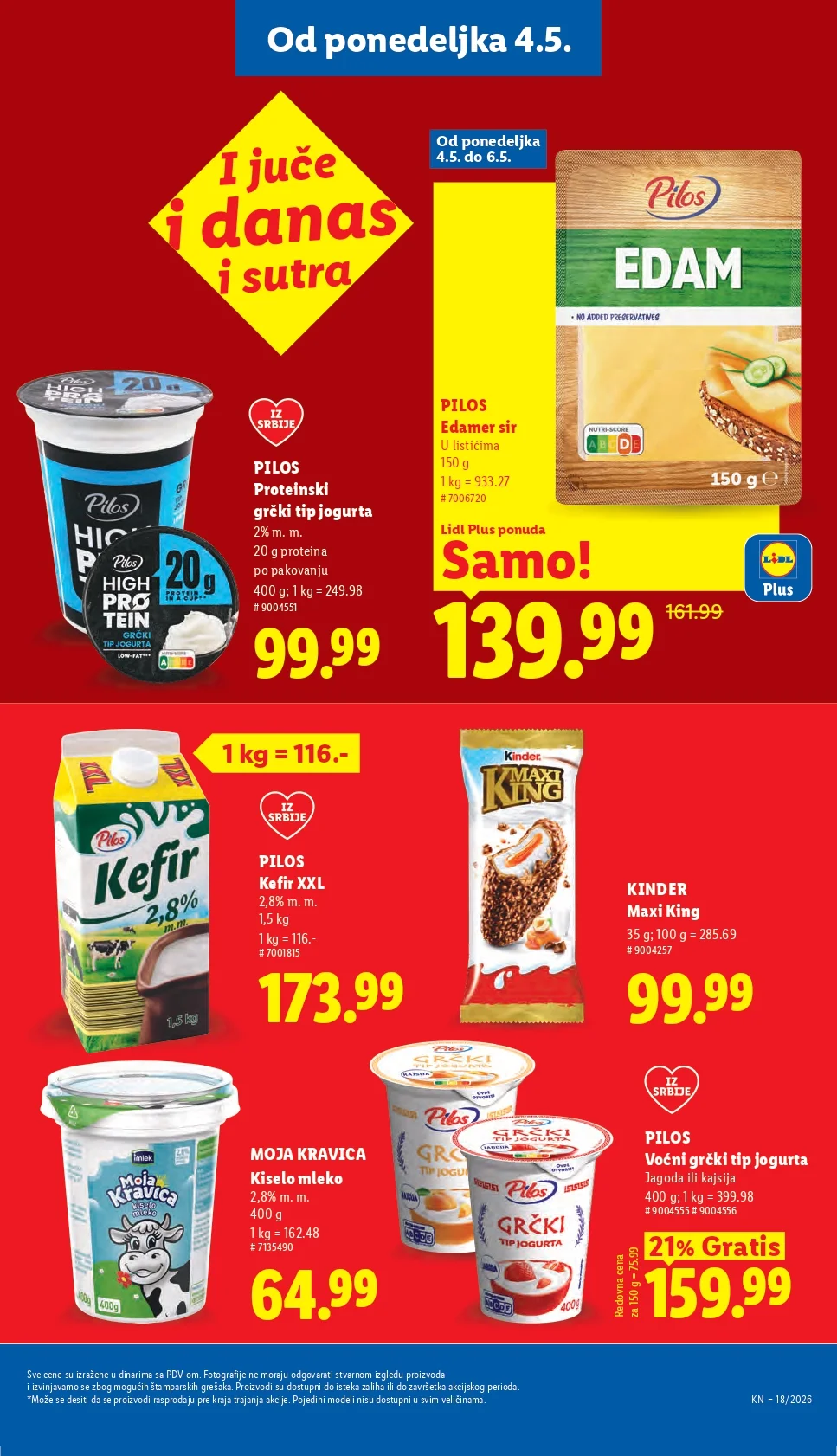 Lidl katalog PREHRANA/NEPREHRANA 30.4-6.5.2026.