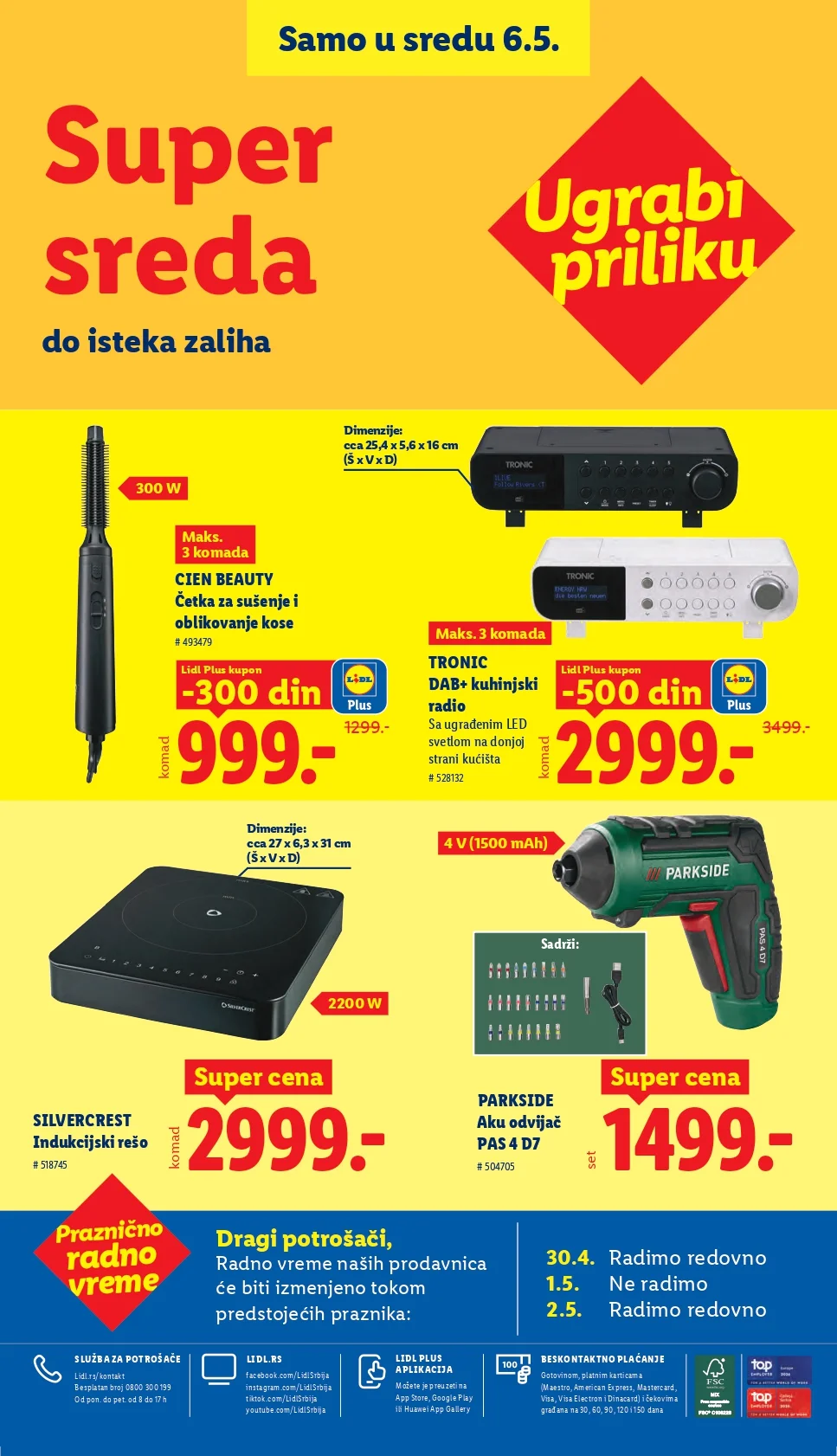 Lidl katalog PREHRANA/NEPREHRANA 30.4-6.5.2026.
