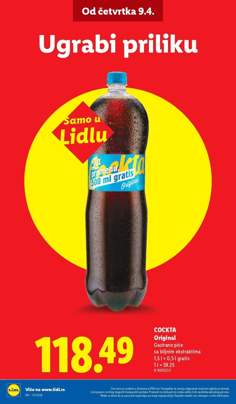 Lidl katalog 9-15.4.2026.