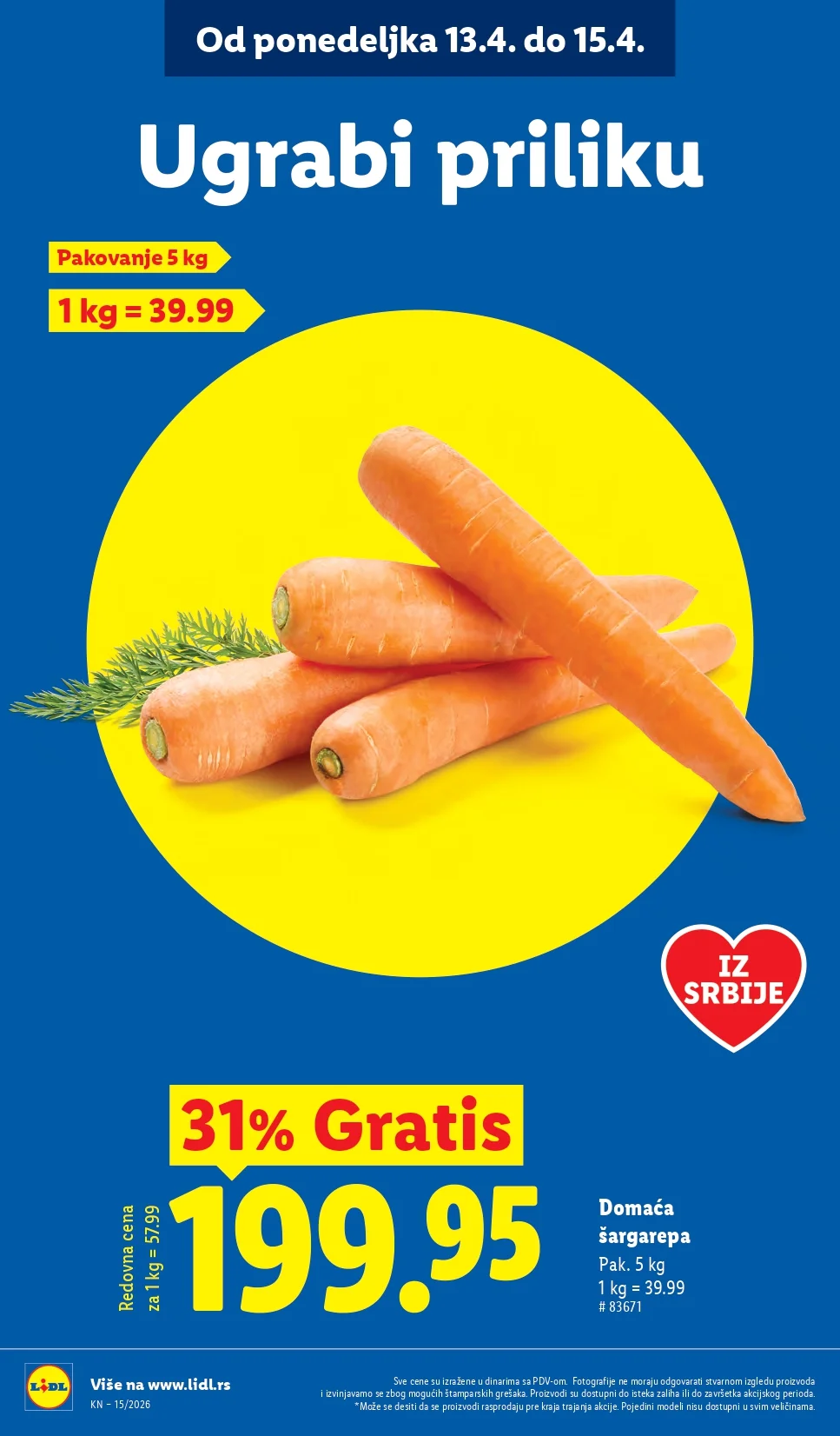 Lidl katalog 9-15.4.2026.