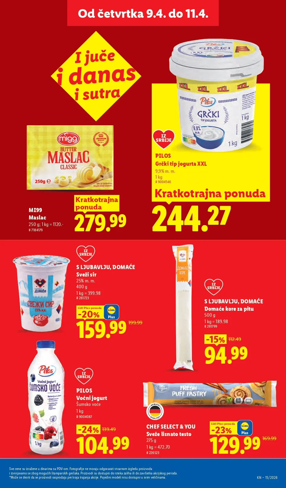 Lidl katalog 9-15.4.2026.