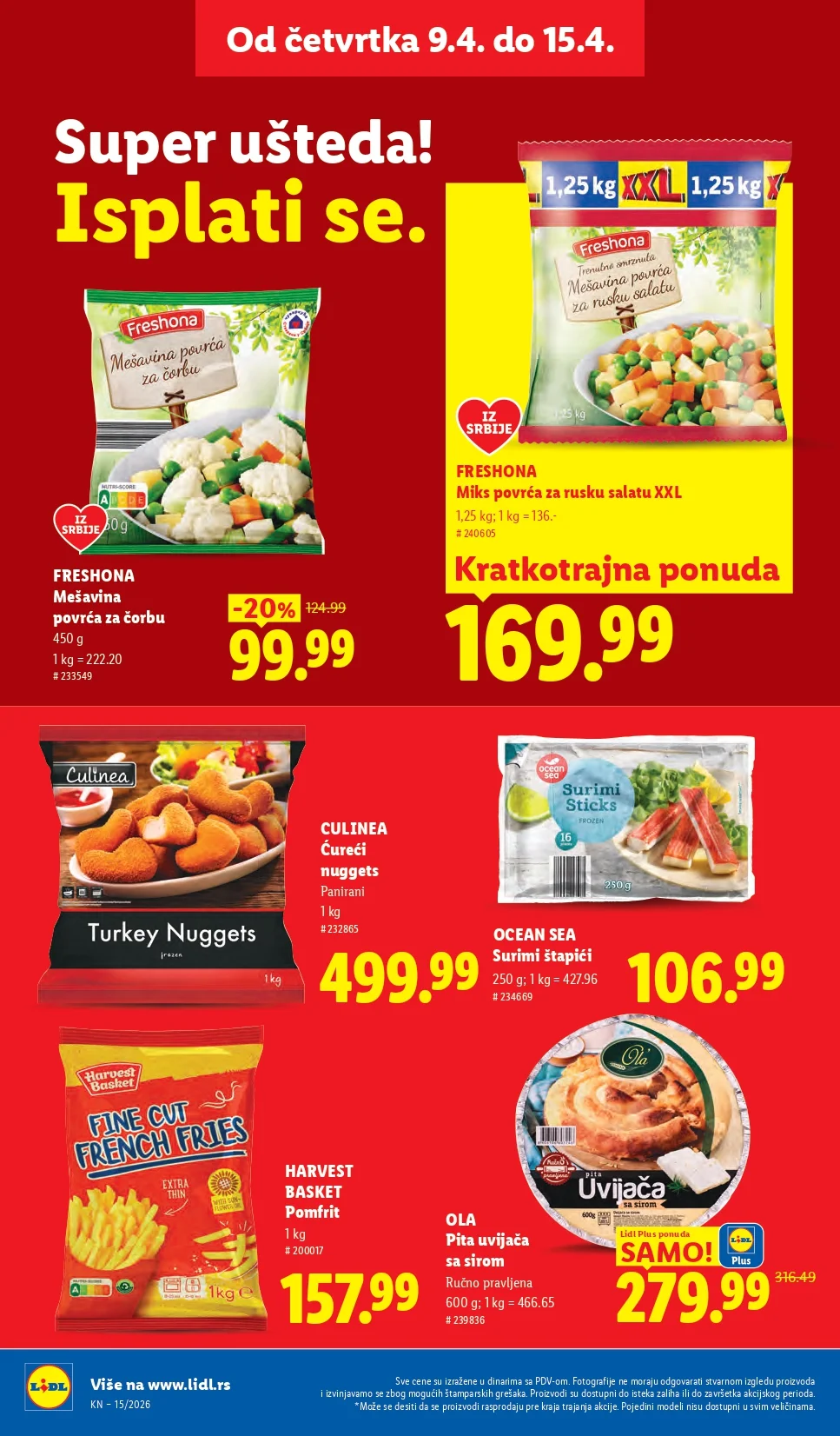 Lidl katalog 9-15.4.2026.