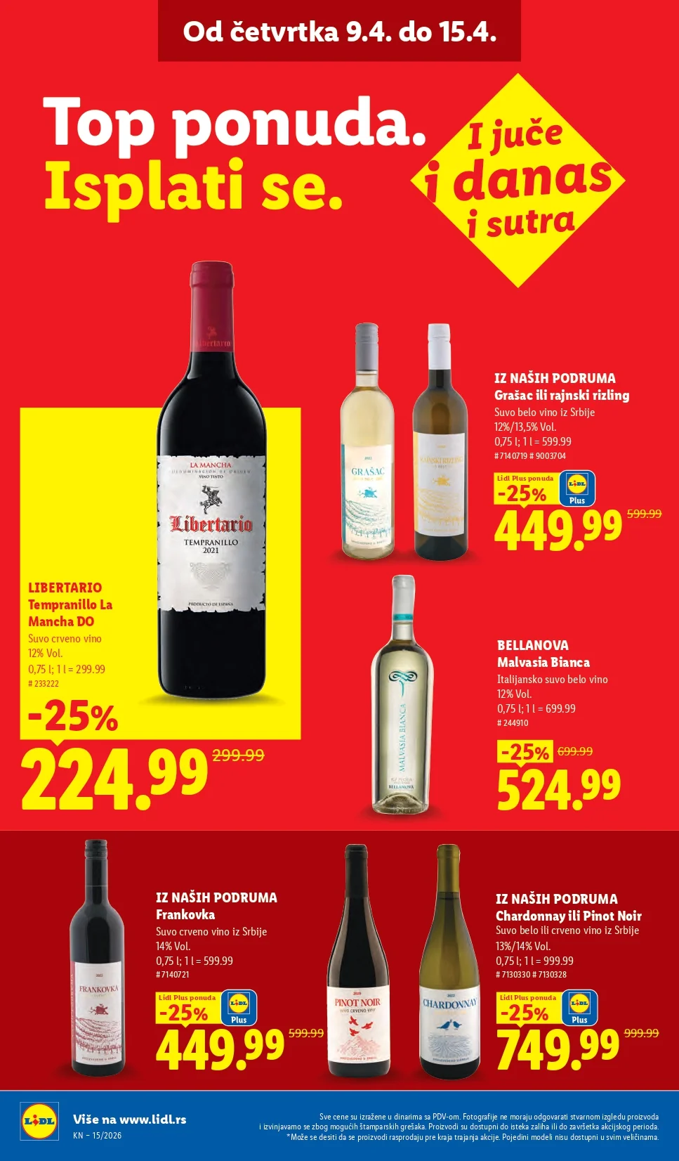 Lidl katalog 9-15.4.2026.