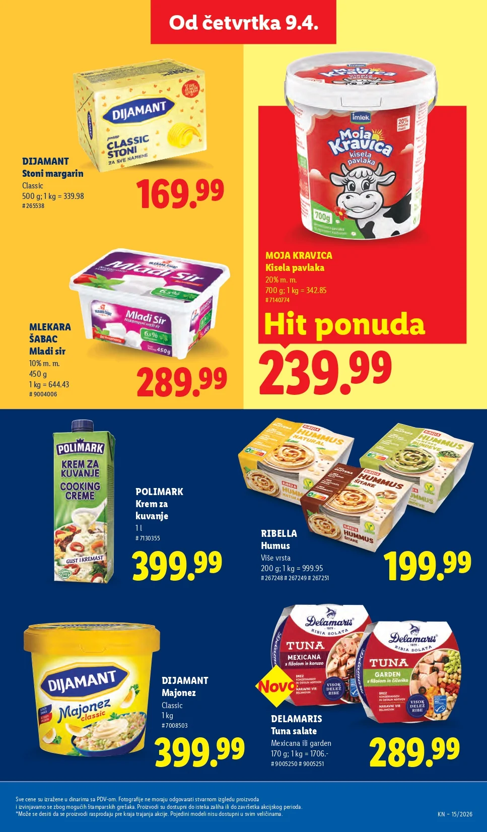 Lidl katalog 9-15.4.2026.