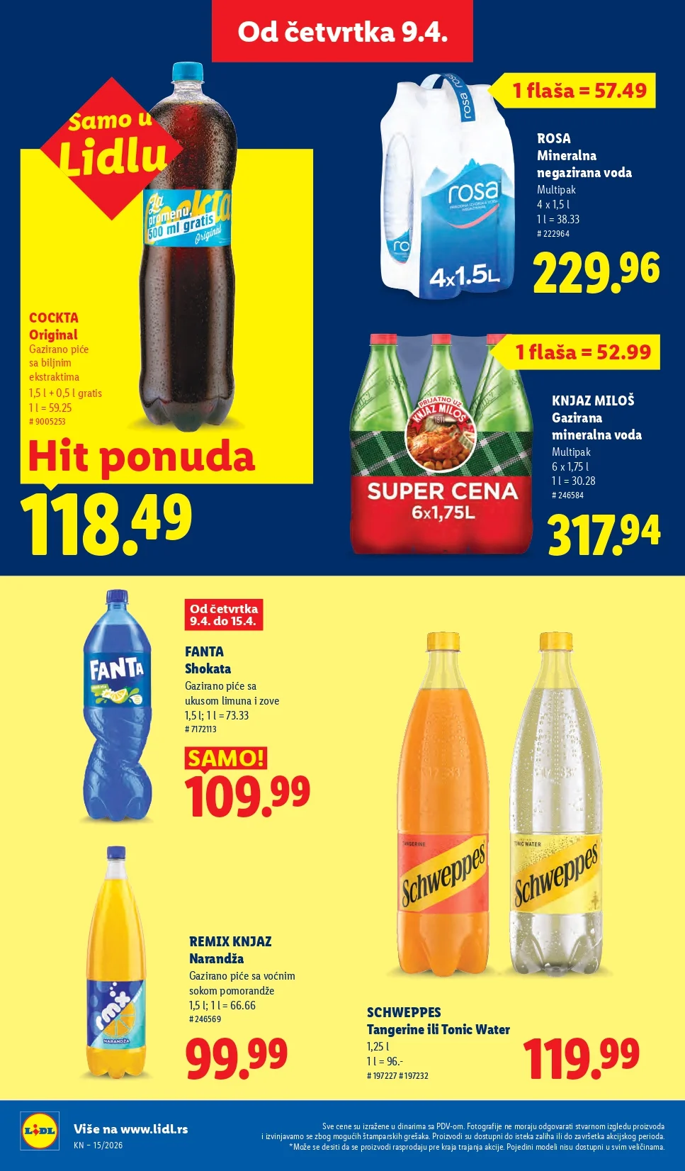 Lidl katalog 9-15.4.2026.
