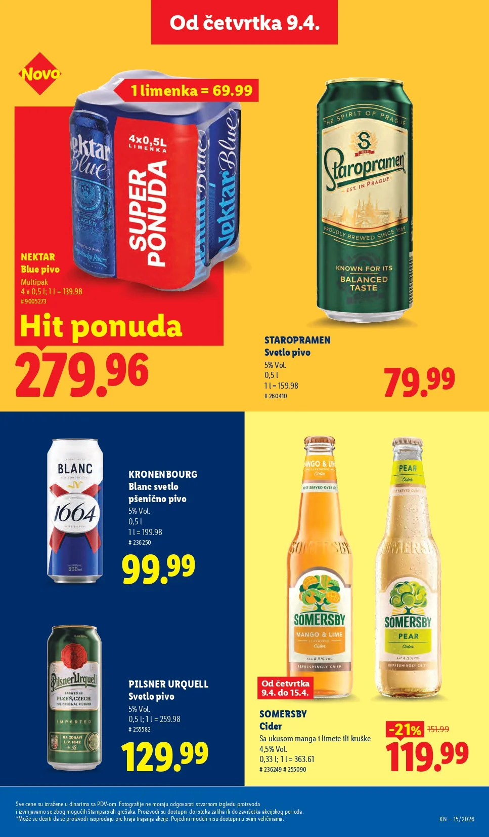 Lidl katalog 9-15.4.2026.