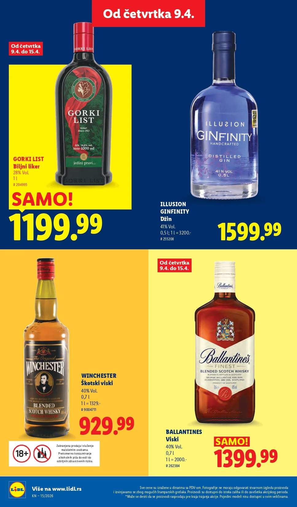 Lidl katalog 9-15.4.2026.
