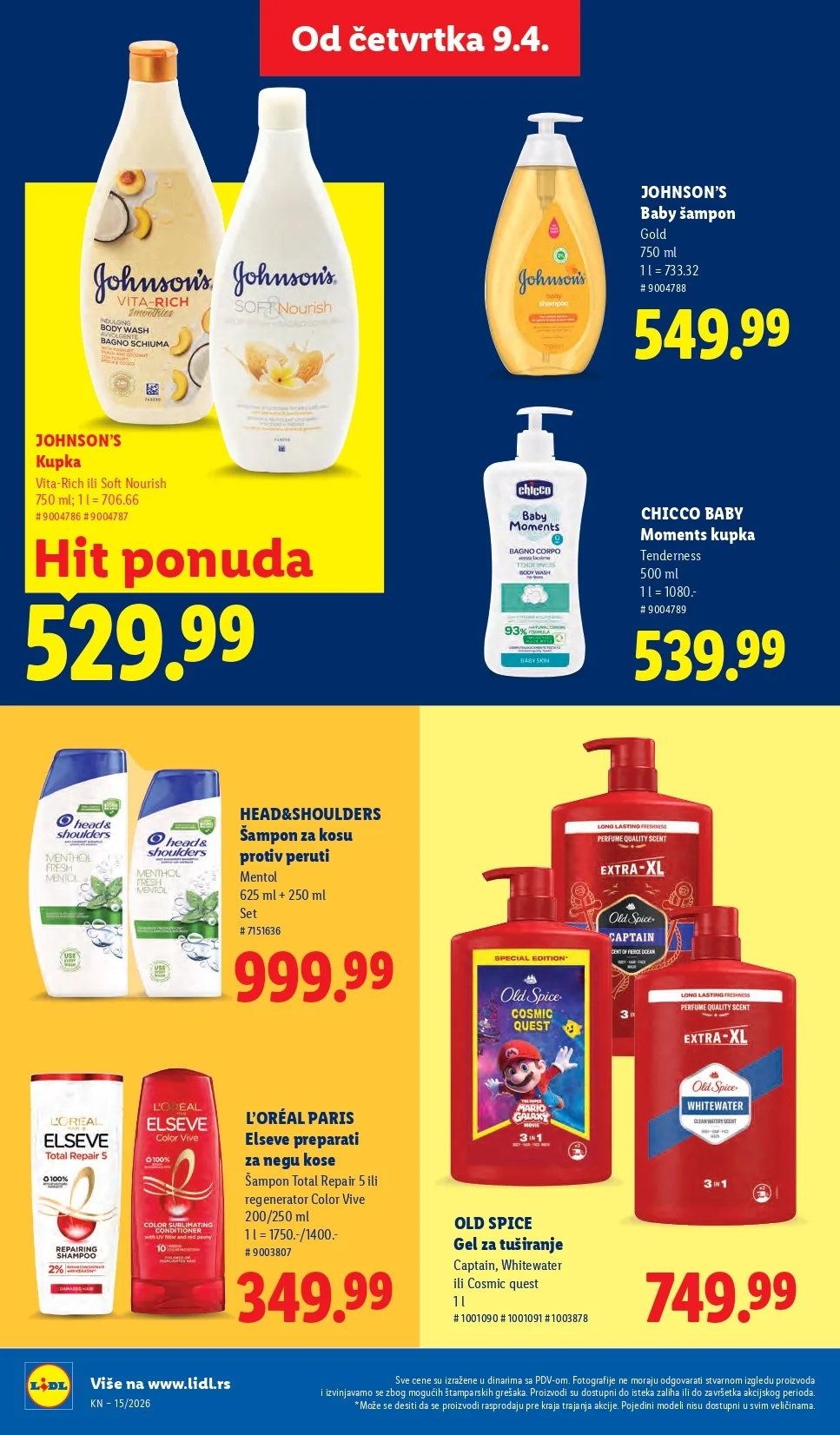 Lidl katalog 9-15.4.2026.