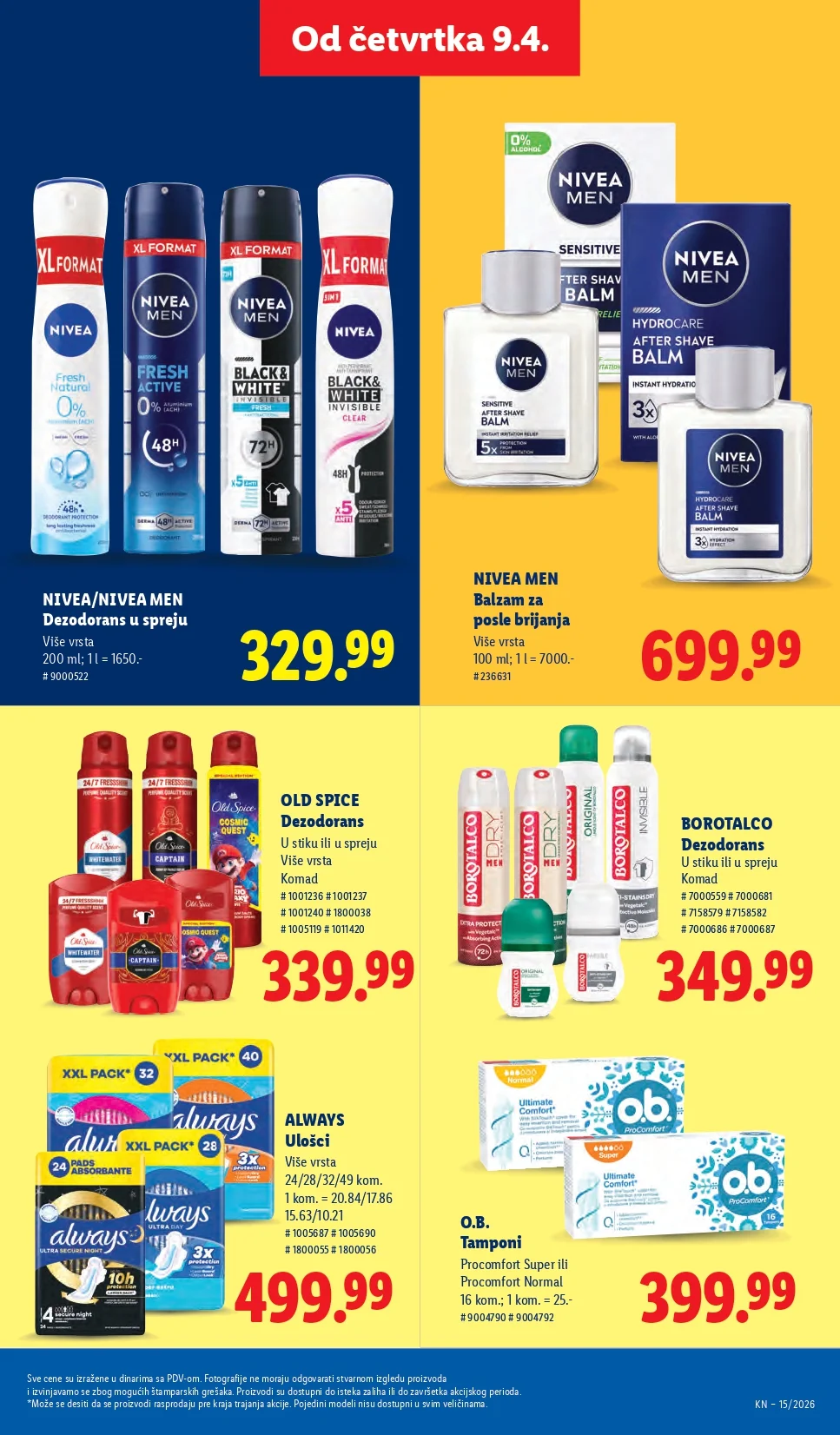Lidl katalog 9-15.4.2026.