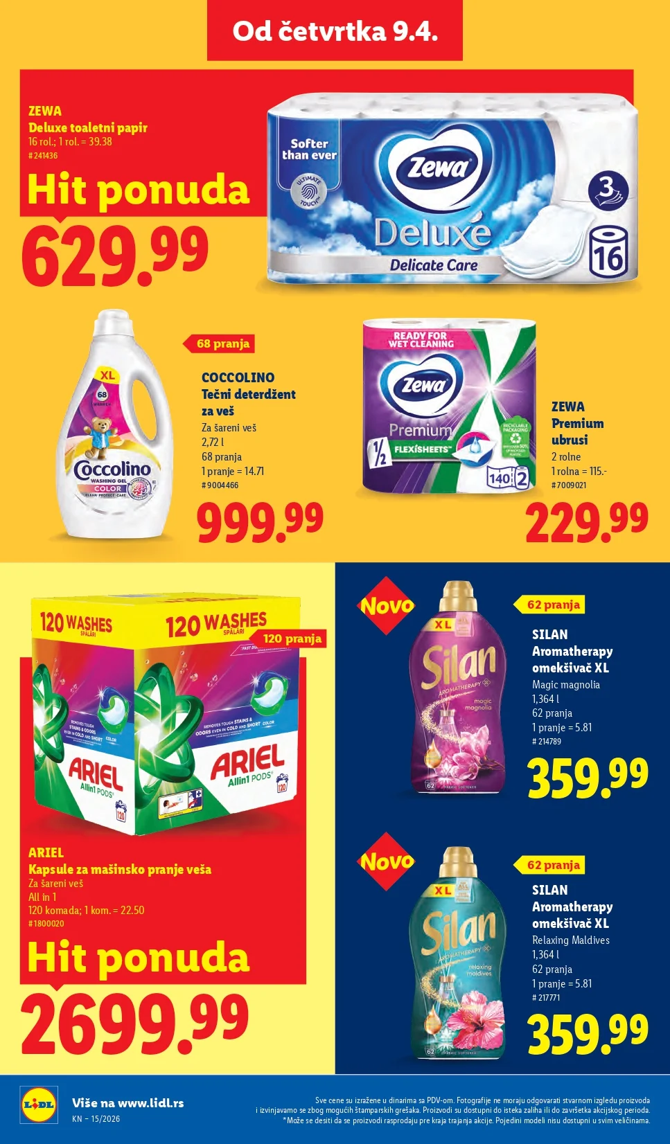 Lidl katalog 9-15.4.2026.